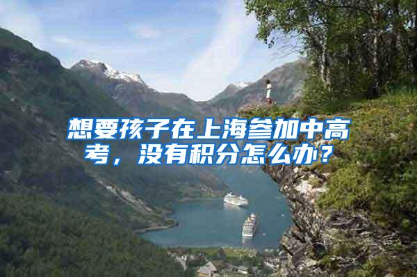 想要孩子在上海参加中高考，没有积分怎么办？