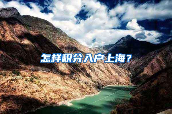 怎样积分入户上海？